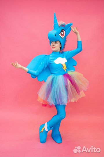 Костюм Пони Радуга для аниматора