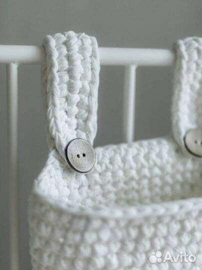 Корзина плетеная на кроватку