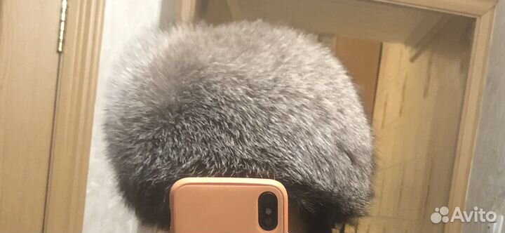 Шапка из чернобурки женская