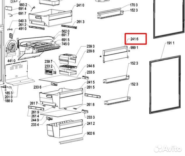 Откидная панель (крышка, щиток) для морозильной ка