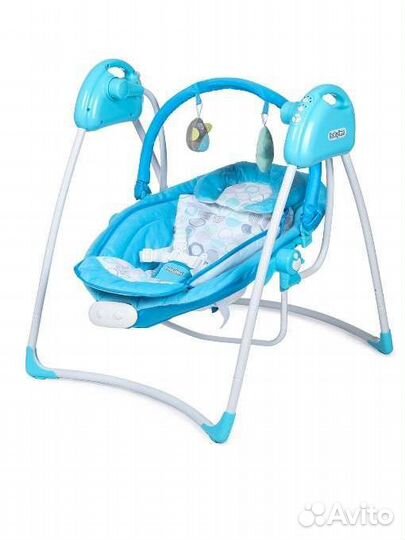 Качели Babyton Funny Time 2в1 электронные Blue