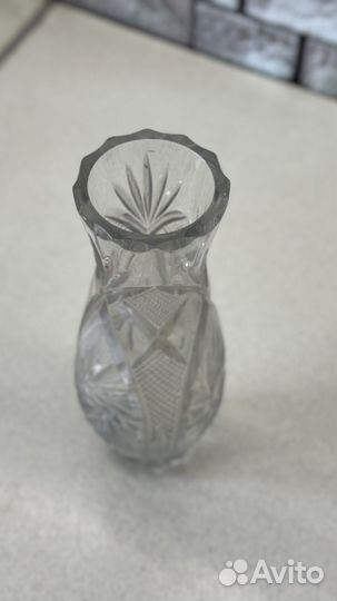 Хрустальная ваза для цветов СССР