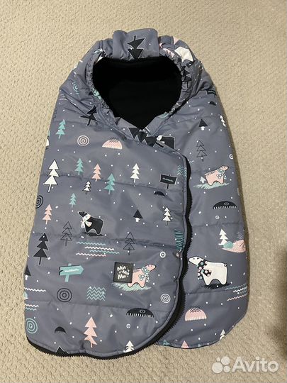 Конверт кокон для новорожденных зимний/весенний