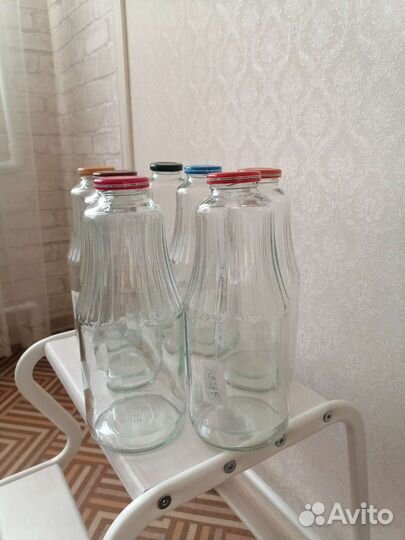 Стеклянная бутылка 1 л