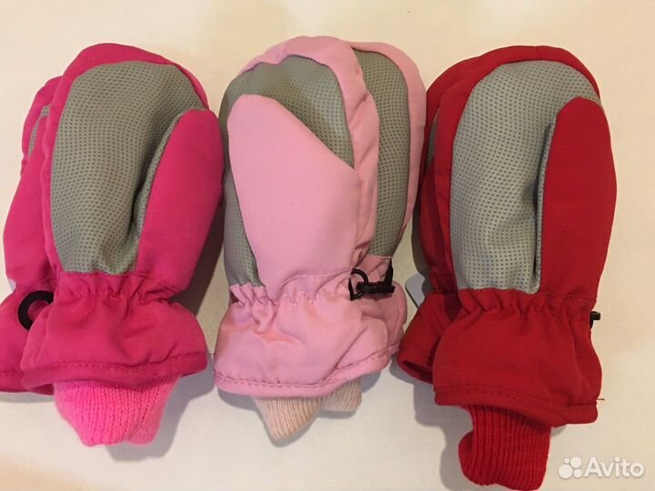 Варежки зимние детские новые