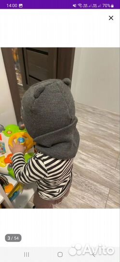 Комплект шапка и снуд