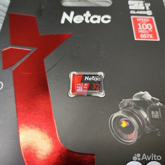 Карта памяти MicroSD 32Gb Netac Class 10