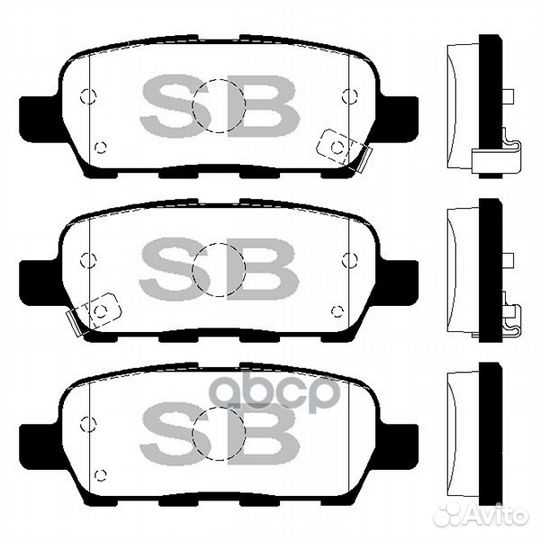 Колодки тормозные nissan X-trail/qashqai/tiida