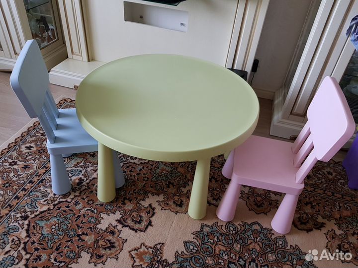 Стол и стулья из IKEA детские