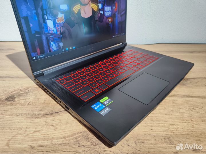 Игровой ноутбук MSI i5-12450H 256gв 12GB RTX2050