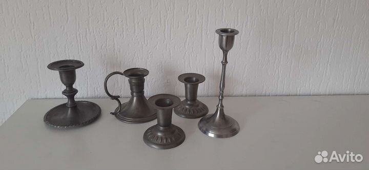 Латунные и бронзовые подсвечники