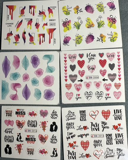 Наклейка слайдер для маникюра на ногти