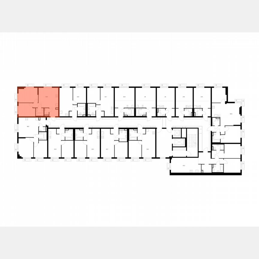 2-к. квартира, 50,5 м², 14/16 эт.