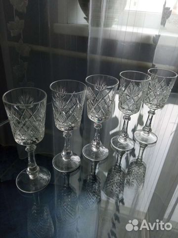 Хрустальные рюмки на ножке СССР