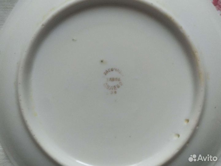 Антикварные тарелки фарфор СССР