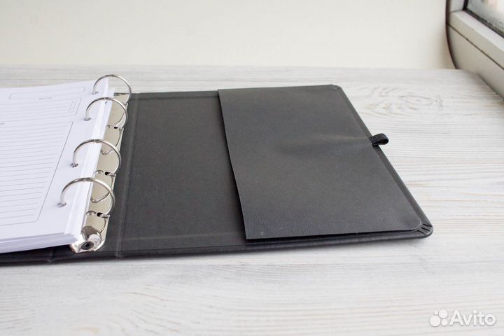 Именной ежедневник со сменным блоком с гравировкой