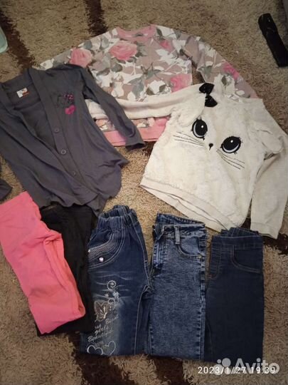 Пакет вещей для девочки 128-134р