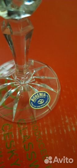 Хрустальные бокалы чехия. Богемия