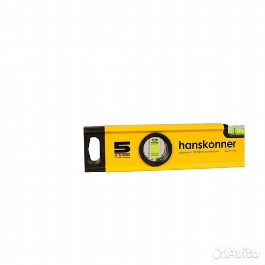 Уровень 400мм 2 колбы, фрезерованный, точность 0.5мм/м hanskonner HK2015-03-0400 (shuft)