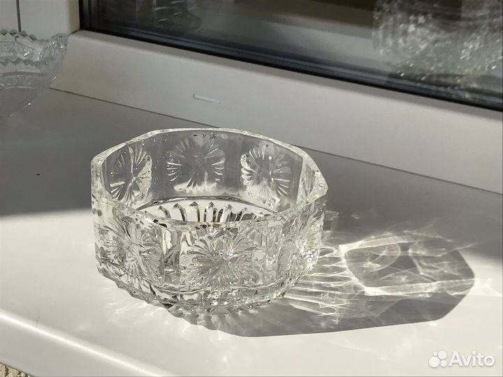 Ваза Гусь Хрустальный