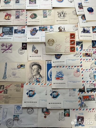 Открытки и конверты спецгашения (космос)