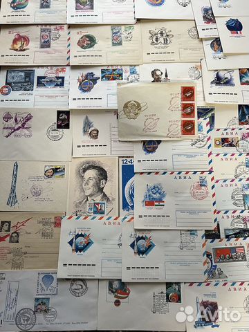 Открытки и конверты спецгашения (космос)