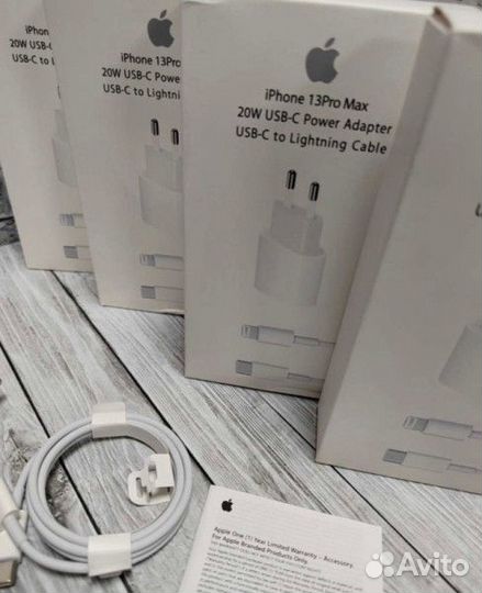 Комплект быстрой зарядки apple 20W