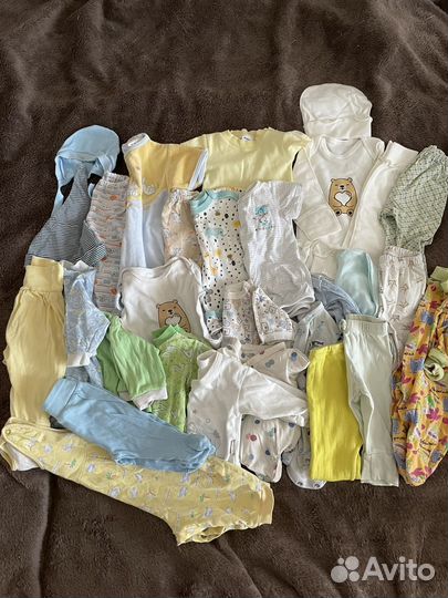 Вещи пакетом для мальчика 50-62