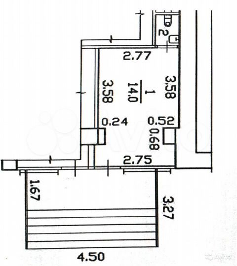 Торговая площадь, 15.6 м²
