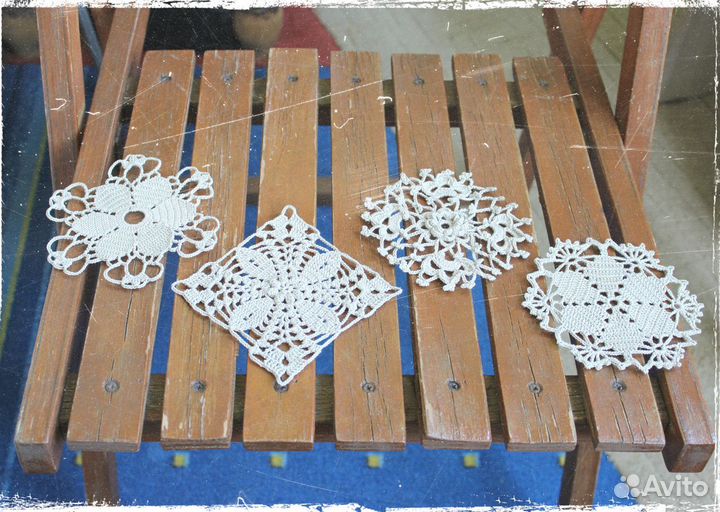 Салфетка кружевная вязаная