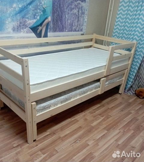 Выкатная кровать софа без покраски 180/170х80