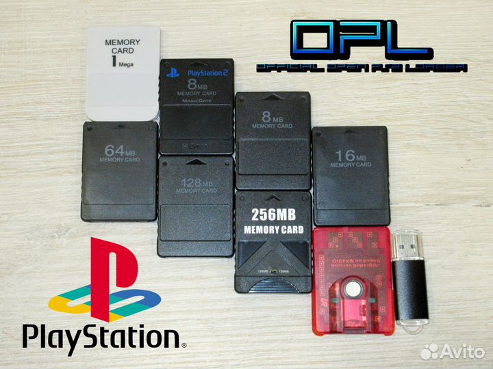 PS2 и PS1 Карты памяти