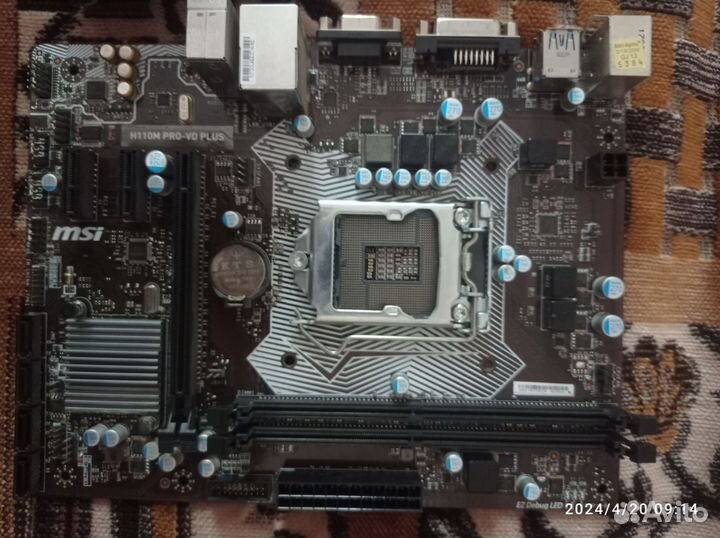 Материнская плата MSI H110M PRO-VD plus LGA 1151