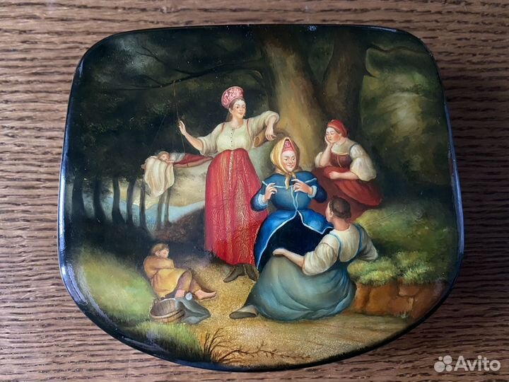 Шкатулка Федоскино новая
