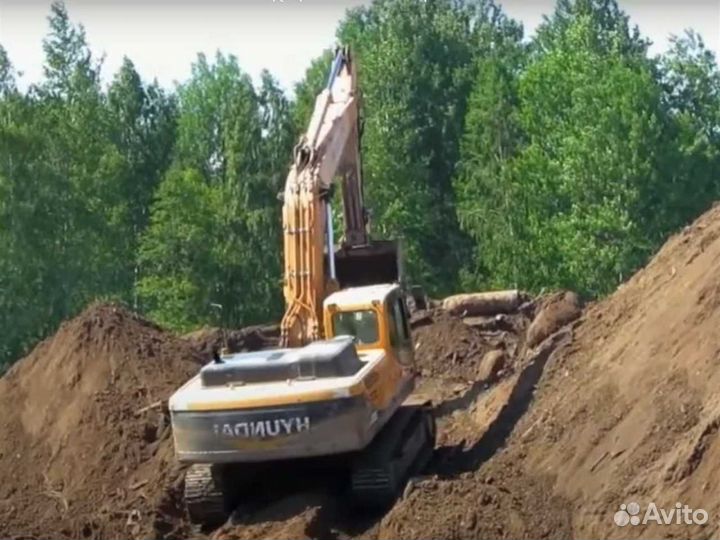 Аренда гусеничного экскаватора. Услуги спецтехники