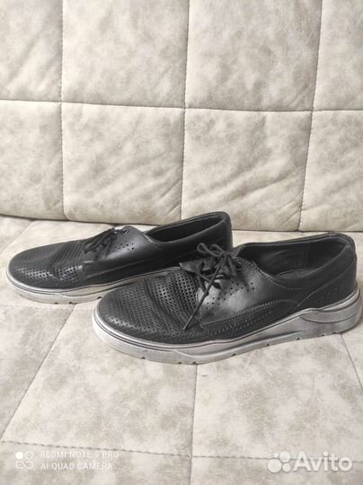 Туфли кожаные с перфорацией демисезон 41