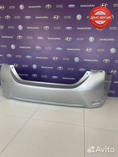 Бампер задний Toyota corolla E180 (14-17) серебро