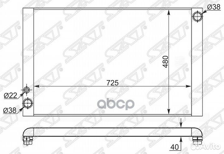 Радиатор Audi A8 02-10 AD0008 Sat