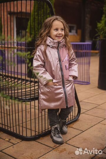 Демисезонное полупальто 110/116 Аврора