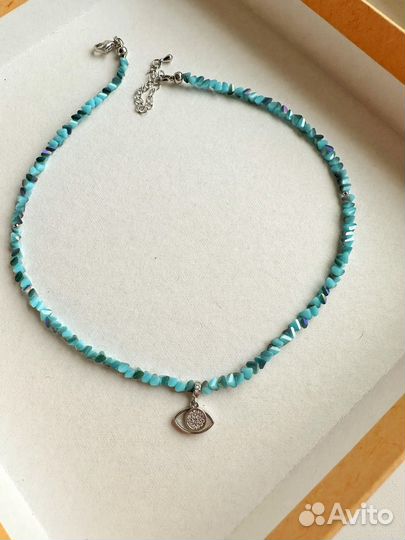 Колье чокер из натуральных камней