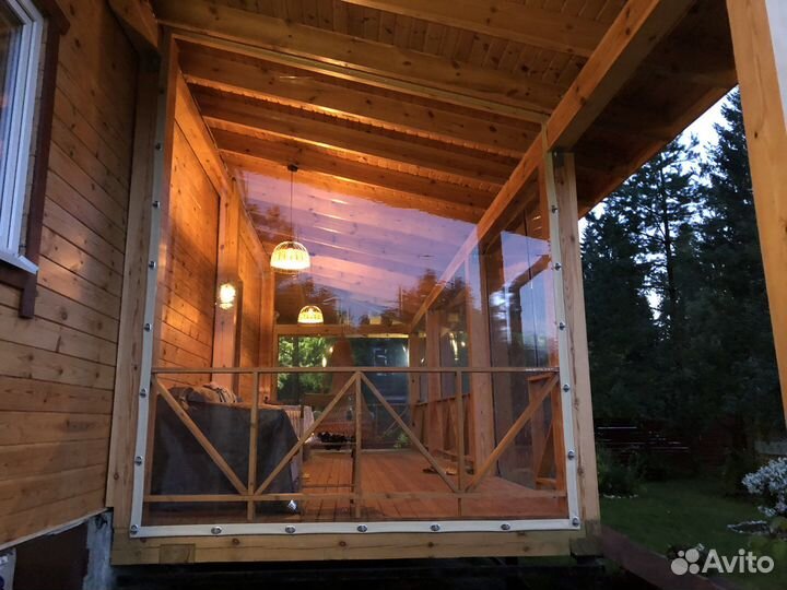 Мягкие окна для террас веранд беседок