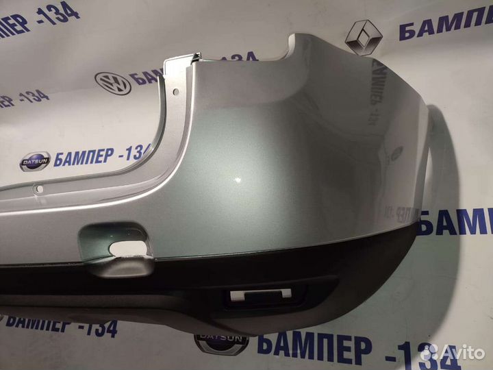 Бампер задний renault duster серебристый