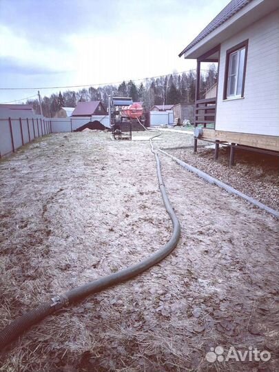 Откачка септика, обслуживание, прочистка засоров