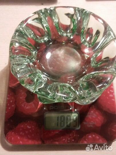 Пепельница или конфетница из толстого стекла