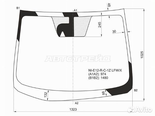 Стекло лобовое