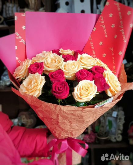 Букет из цветов роз микс доставка