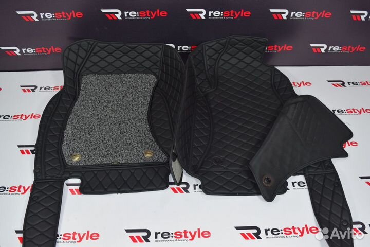 Ковры салона 3D Subaru XV c 11г черные