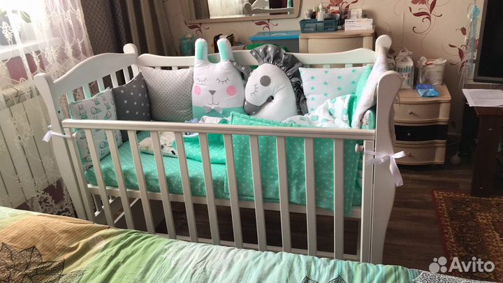 Комплект детский в кроватку с бортиками
