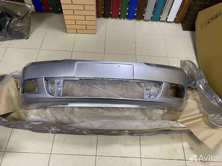 Бампер передний skoda octavia a5 серебристый