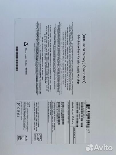 Apple macbook air 15